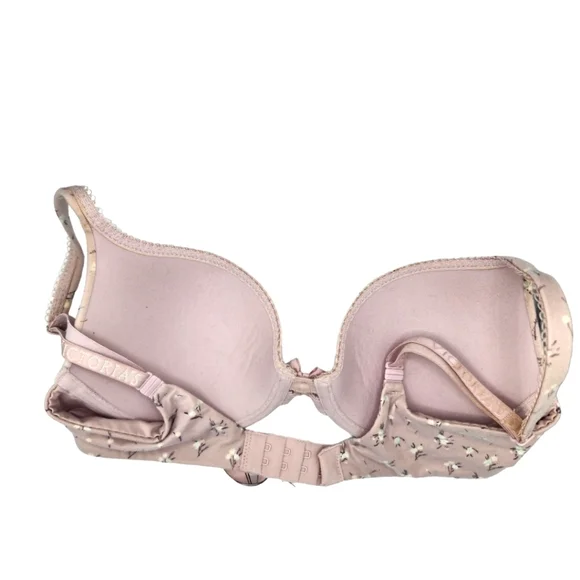 Victoria's Secret Perfect Shape Floral Size 32C Pink - Picture 2 of 5